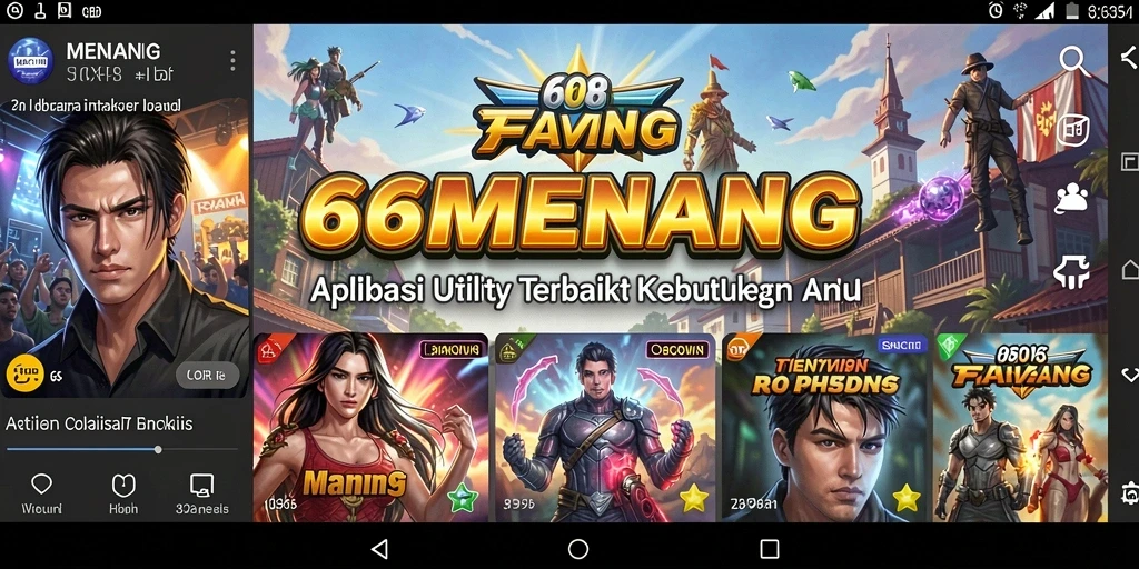 Tampilan antarmuka 66MENANG yang intuitif dan ramah pengguna.