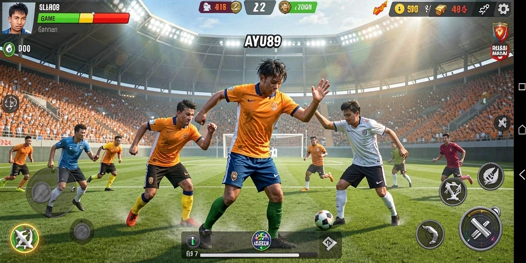 Tampilan gameplay seru dan menantang di AYU89.