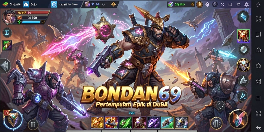 Tangkapan layar gameplay BONDAN69 yang menampilkan pertarungan seru.