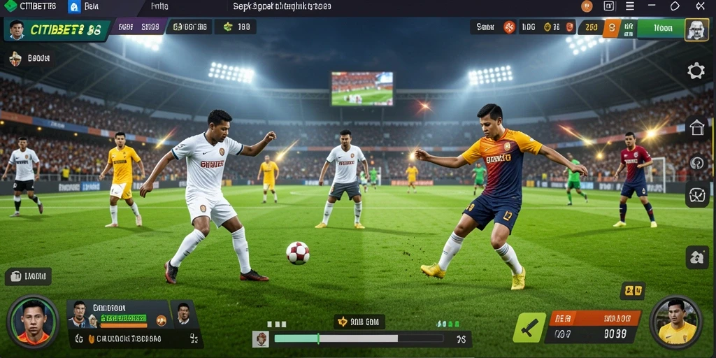 Tampilan gameplay sepak bola yang mendebarkan dalam CITIBET88.