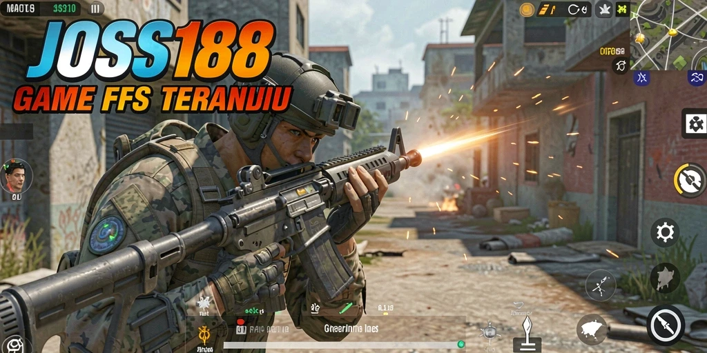 Screenshot gameplay JOSS188 menunjukkan aksi tembak-menembak yang mendebarkan.