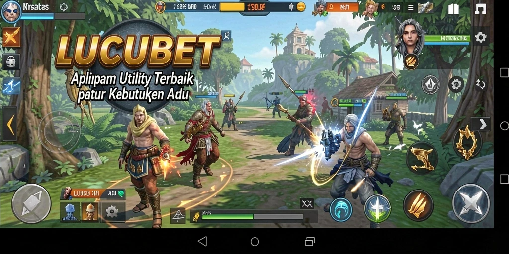 Tampilan antarmuka LUCUBET yang intuitif dan ramah pengguna.