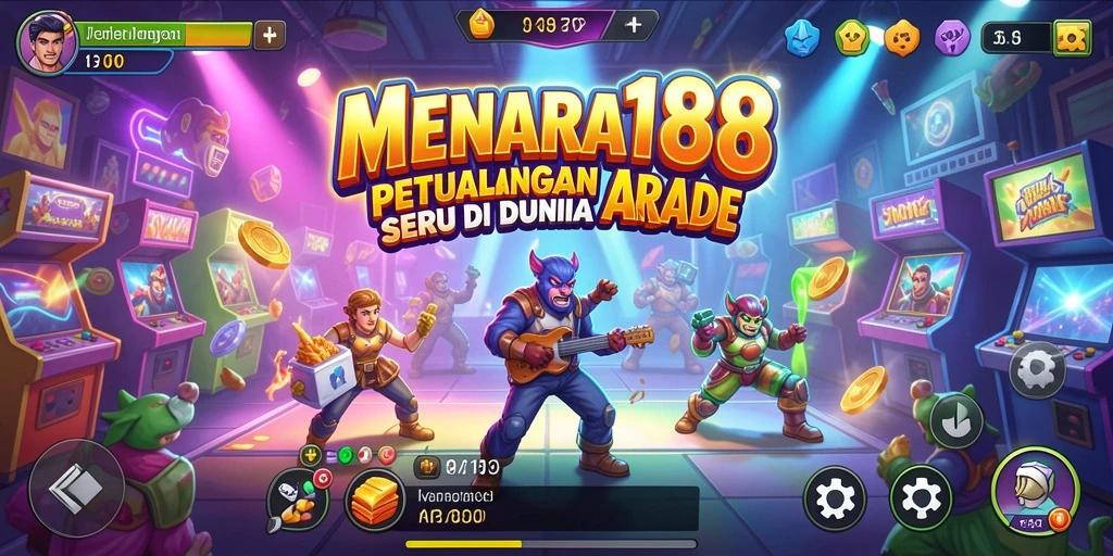 Tampilan gameplay seru dari MENARA188 di dunia arcade.