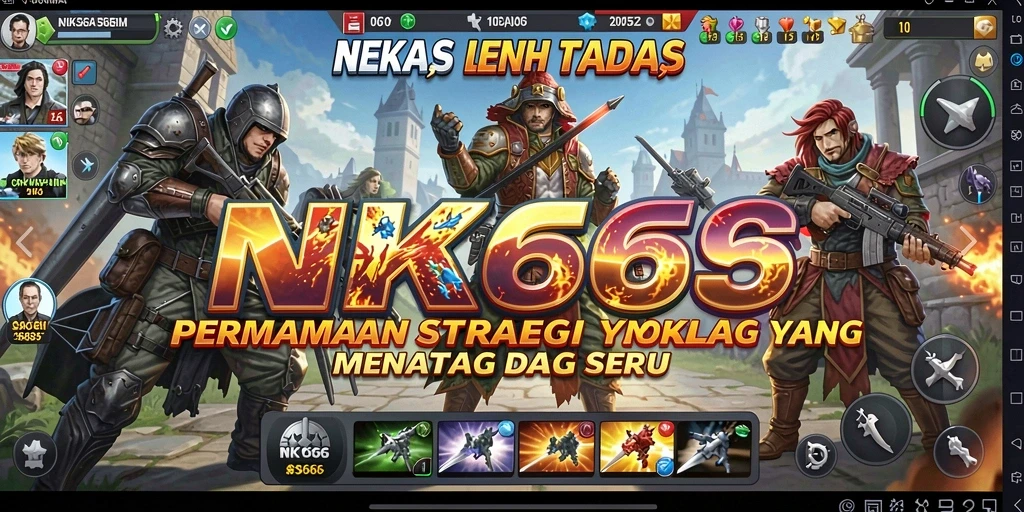 Tampilan gameplay NK666 yang intens dan penuh strategi.