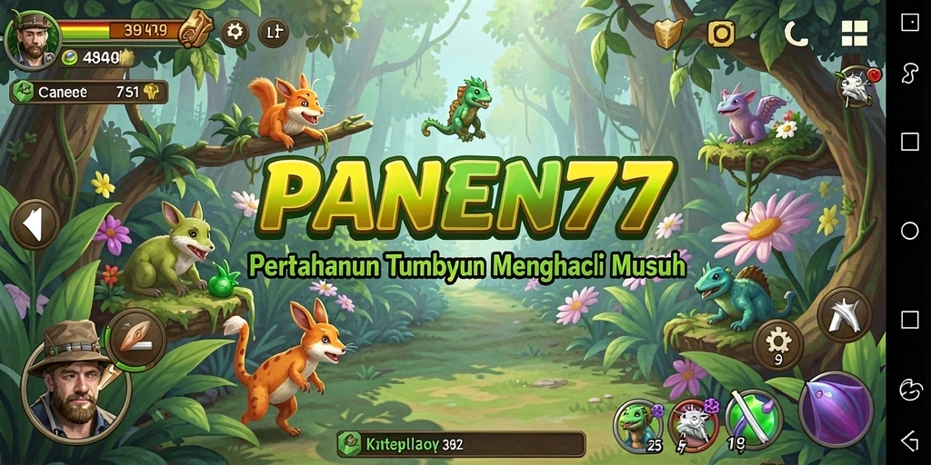 Tangkapan layar menampilkan aksi seru dalam permainan Tower Defense.