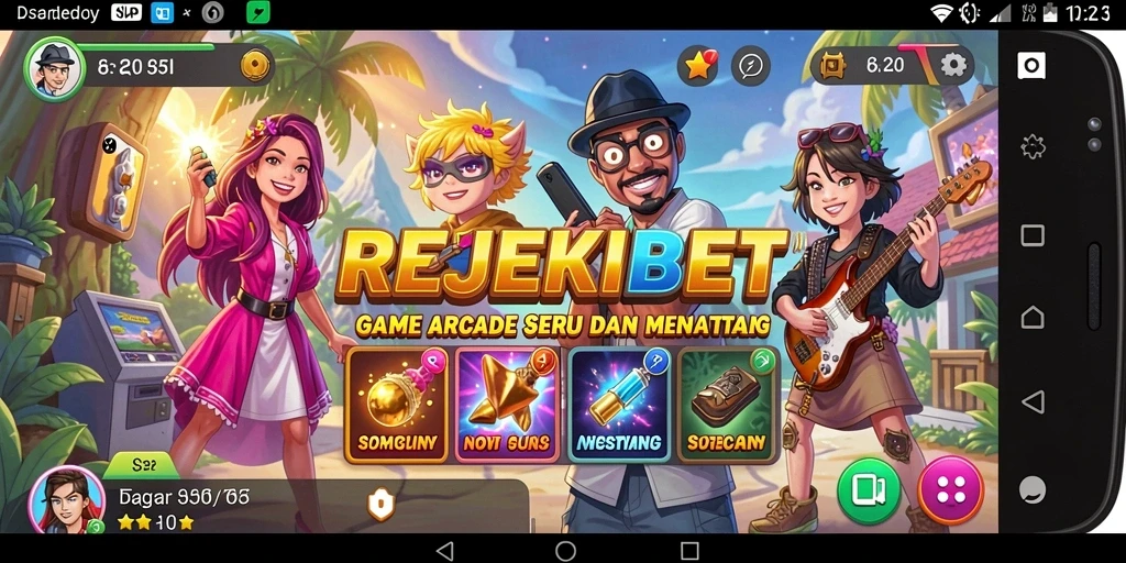 Tampilan gameplay seru dari REJEKIBET dengan aksi yang mendebarkan.