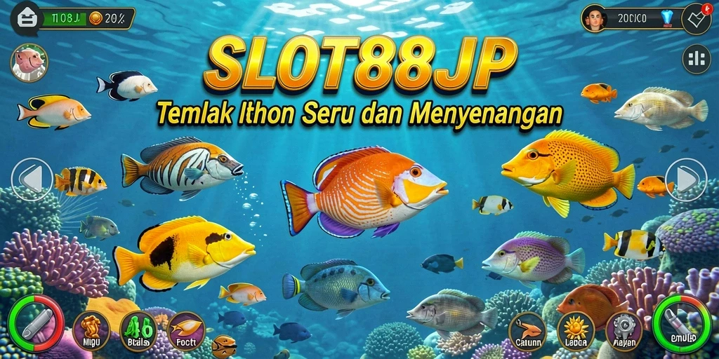 Tampilan menarik dari gameplay Tembak Ikan di SLOT88JP.