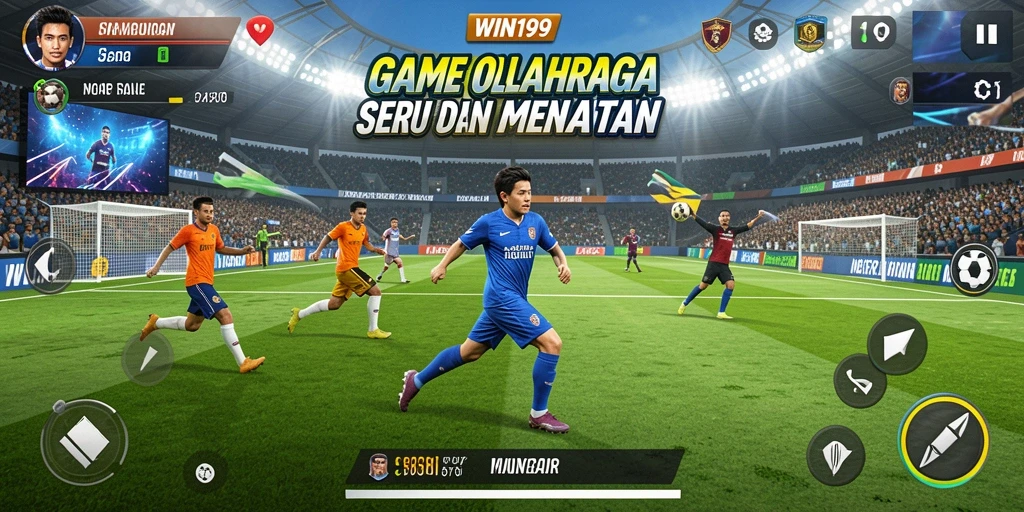 Tangkapan layar WIN199 menampilkan aksi olahraga yang mendebarkan.